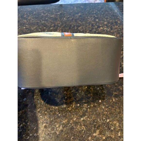 Miami Dolphins Women's Bowler Handbag Purse White Navy Orange NFL - Picture 4 of 7